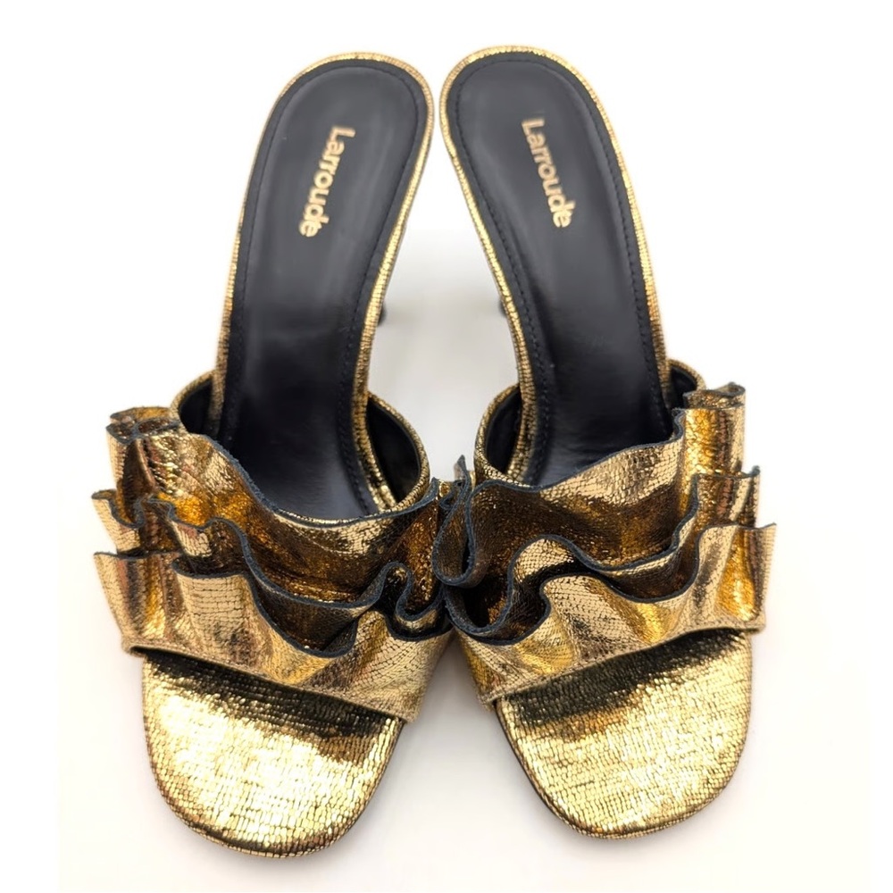 Larroude Collett Sandals Gold